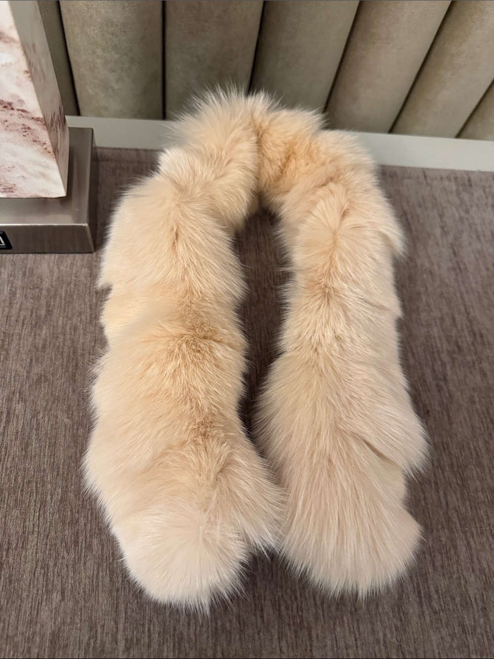 Japanese fox fur scarf clip on. NWT - Picture 12 of 12
